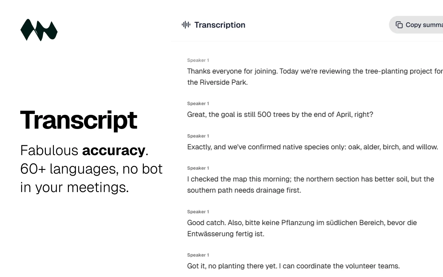 Live Transcript